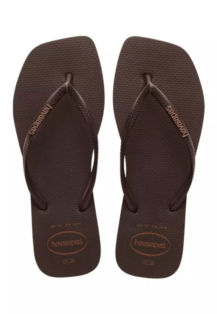 Discount on Havaianas  shoes - SKU: Slim Square Logo Pop Up Flip Flops