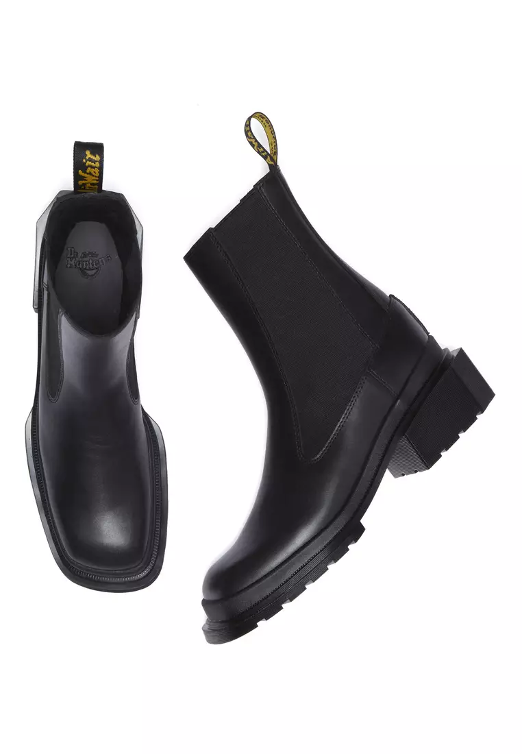 Maybole Chelsea Wanama Leather Black Boots Women
