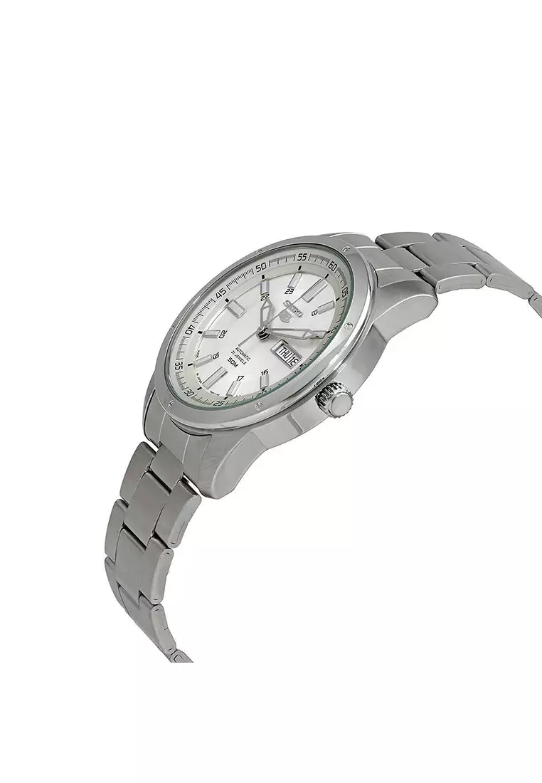 Seiko 5 automatic 21 jewels leather strap cheap