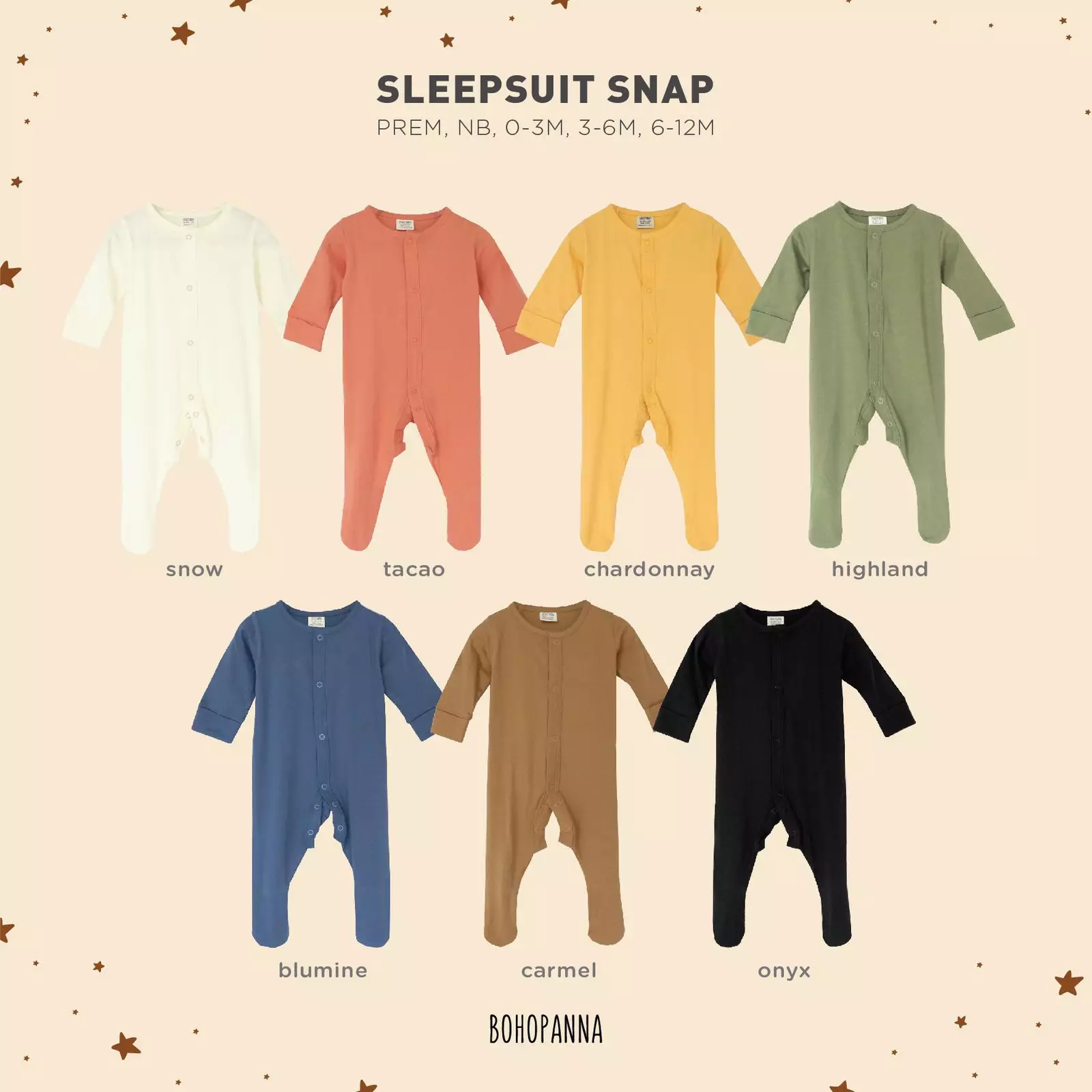 BOHOPANNA - SLEEPSUIT - BAJU TIDUR BAYI