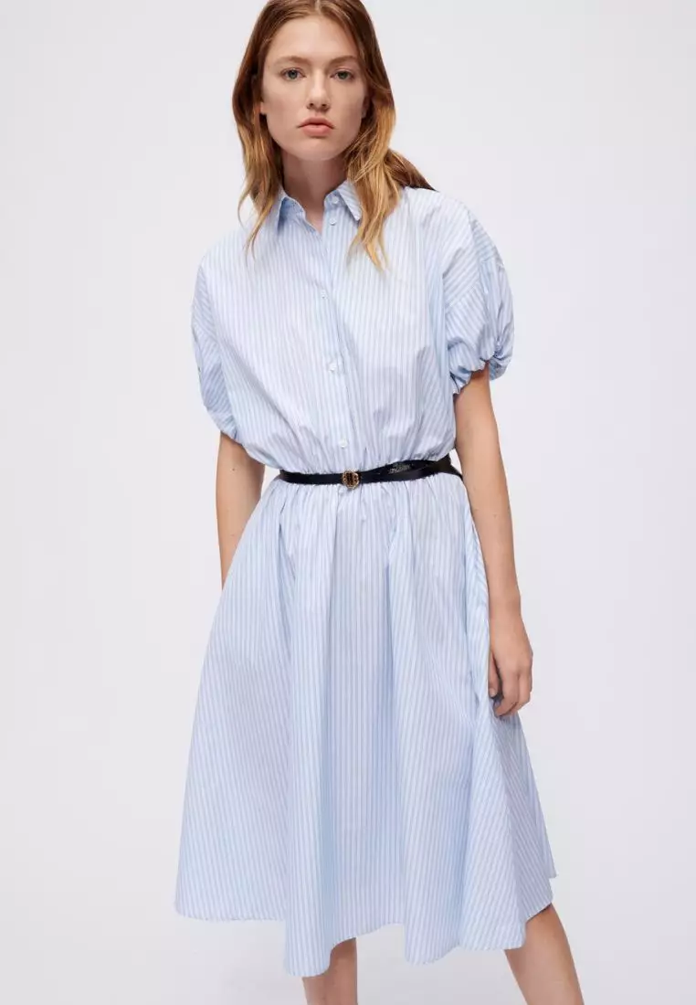 Striped Shirt Dress
