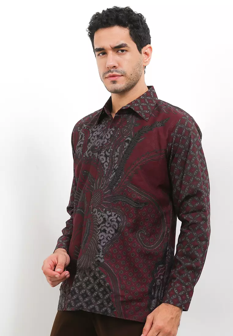 BATIK TALENTA EXCLUSIVE Lengan PANJNG DOBBY KATUN HALUS WALET PARK