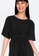ZALORA BASICS black Short Sleeve Dress with Drawstring C8FEBAA2D369C9GS_3