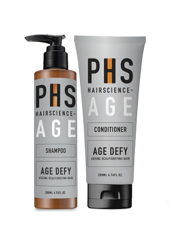 PHS HAIRSCIENCE PHS HAIRSCIENCE [BUNDLE OF 2] AGE Defy Shampoo + AGE Defy Conditioner (For First Sign of Ageing) 200ml DE73BBE9813D46GS_1