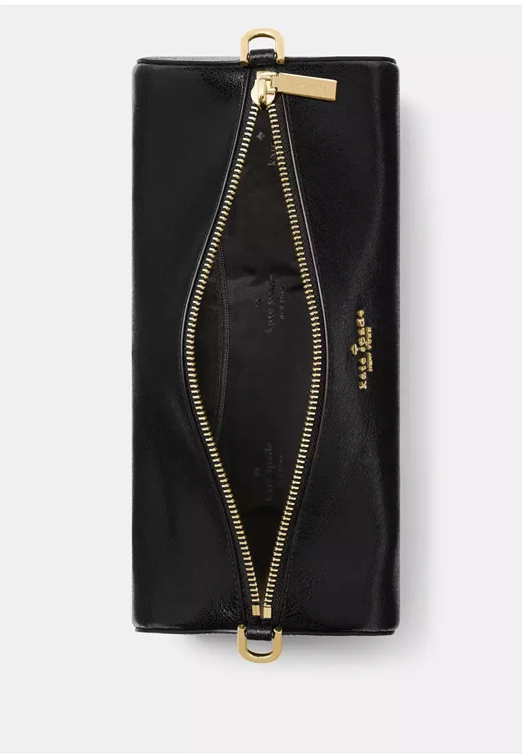 Roulette Glazed Leather Medium Shoulder Bag