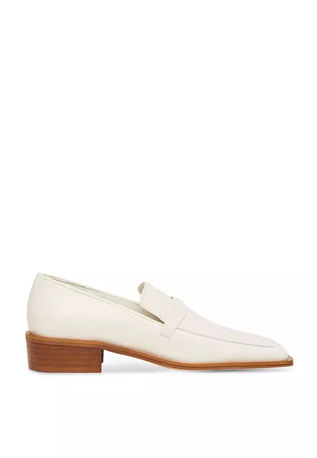 Discount on Mango  shoes - SKU: Leather Pointed Loafers