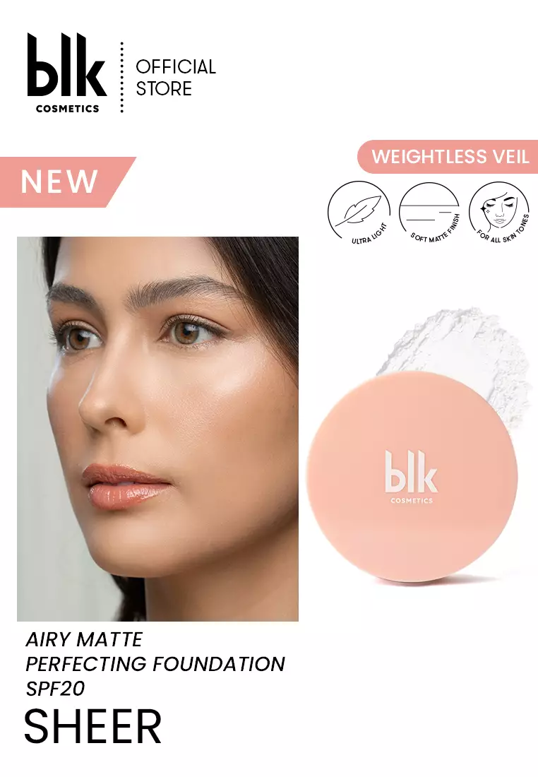 Discount on Blk Cosmetics  shoes - SKU: Blk Cosmetics Airy Matte Perfecting Powder Foundation Spf 20 Sheer