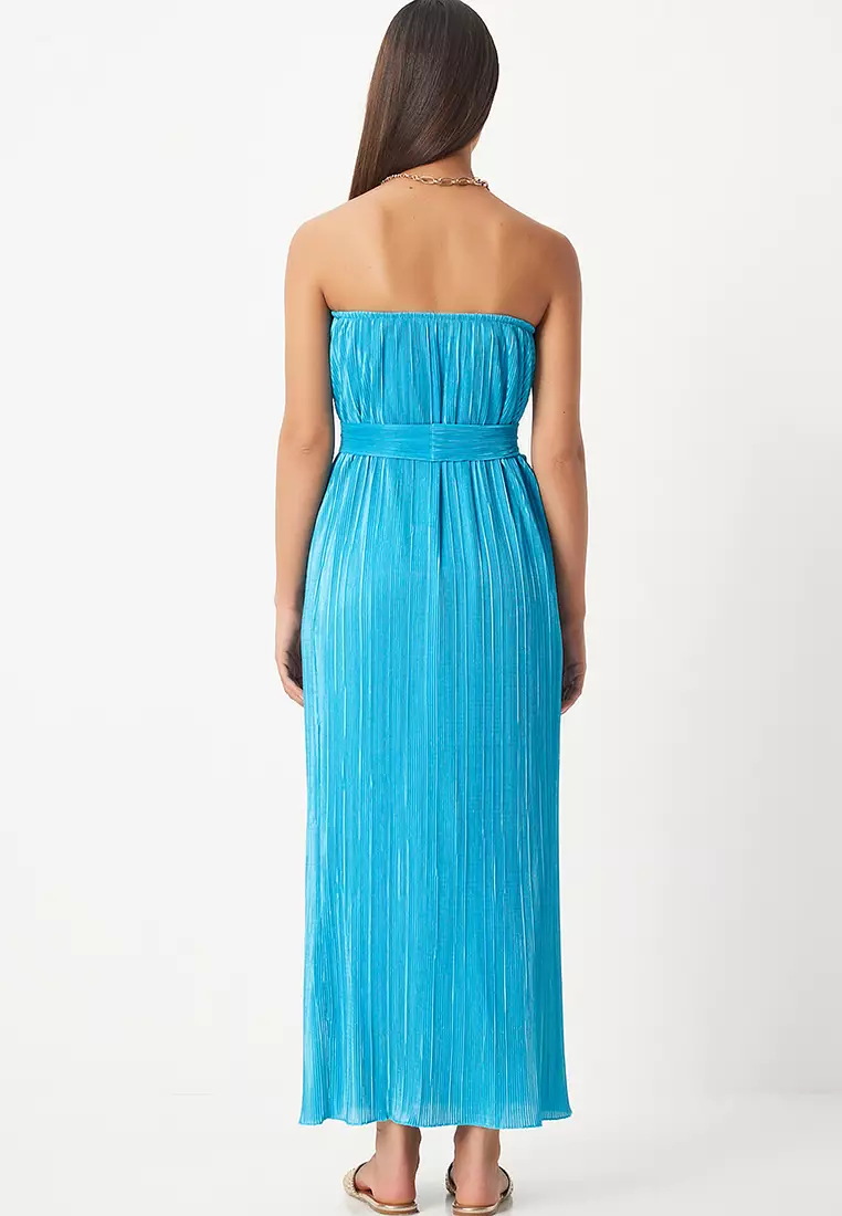 Pleated Maxi Dress