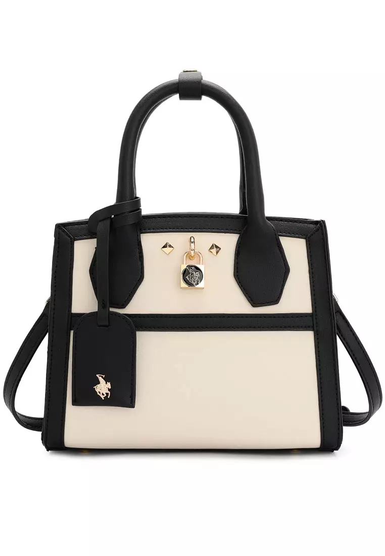 2-In-1 Top Handle Bag & Zipper Purse - Black