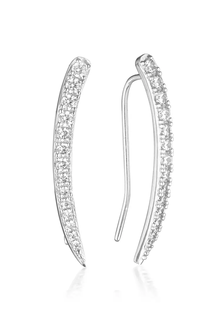 Chunky silver hot sale stud earrings