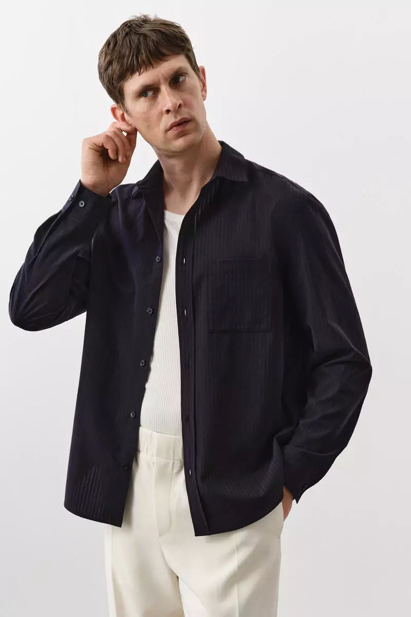 Regular Fit Lyocell-blend shirt