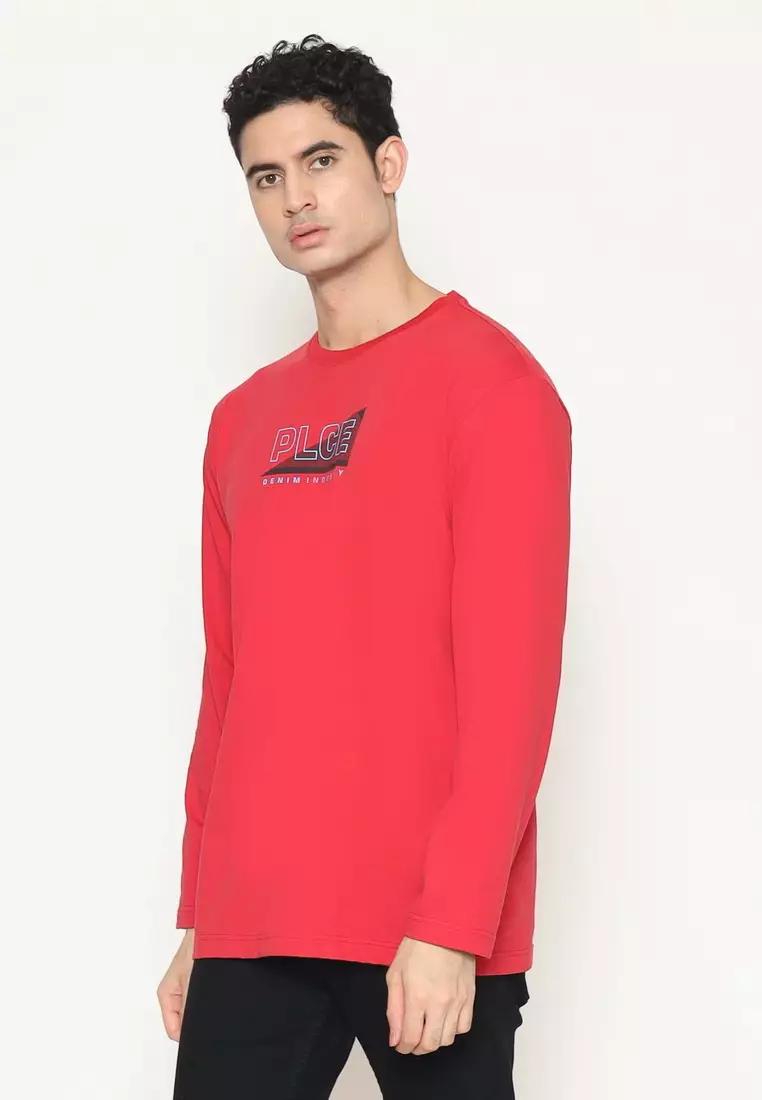 POLICE T-Shirt Cotton Combed Lengan Panjang Pria 207280083