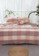 Milliot & Co. pink Aro Checked Queen 5-pc Quilt Cover Set 0A978HL633F84AGS_4