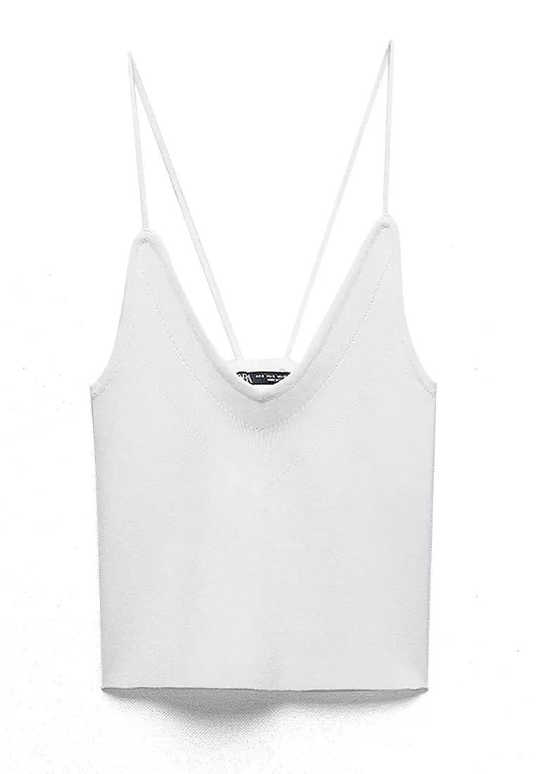 ZARA Basic V-Neck Top 2025 Buy ZARA Online ZALORA Hong Kong