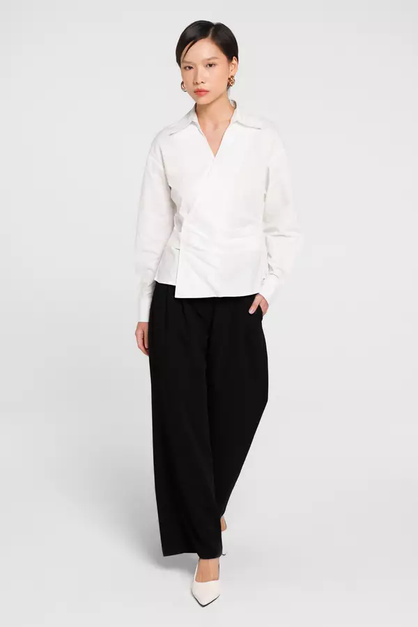 MINIMAL - Odelia - Celana Panjang Lurus - Black Warna Black