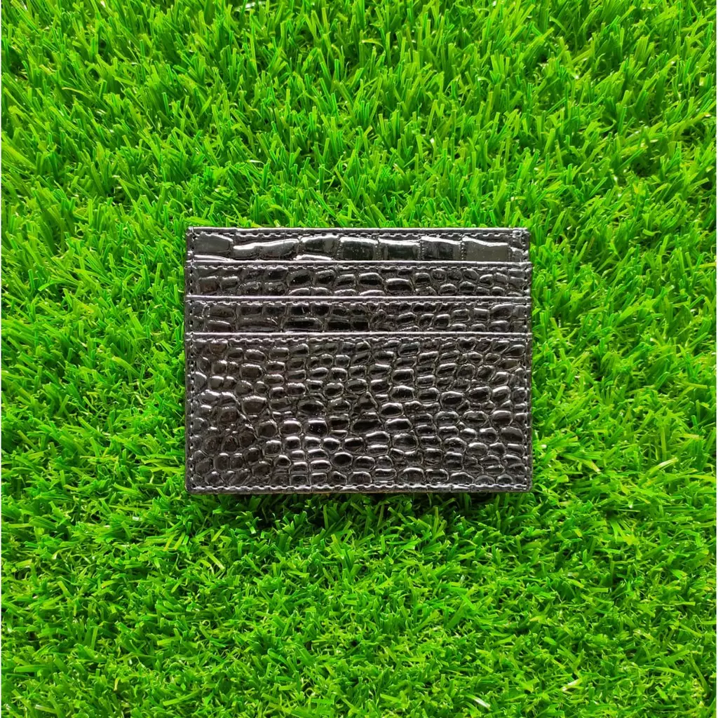 Jual Arlettobags Card Holder Crocodile 6 Slot Hitam Original 2023