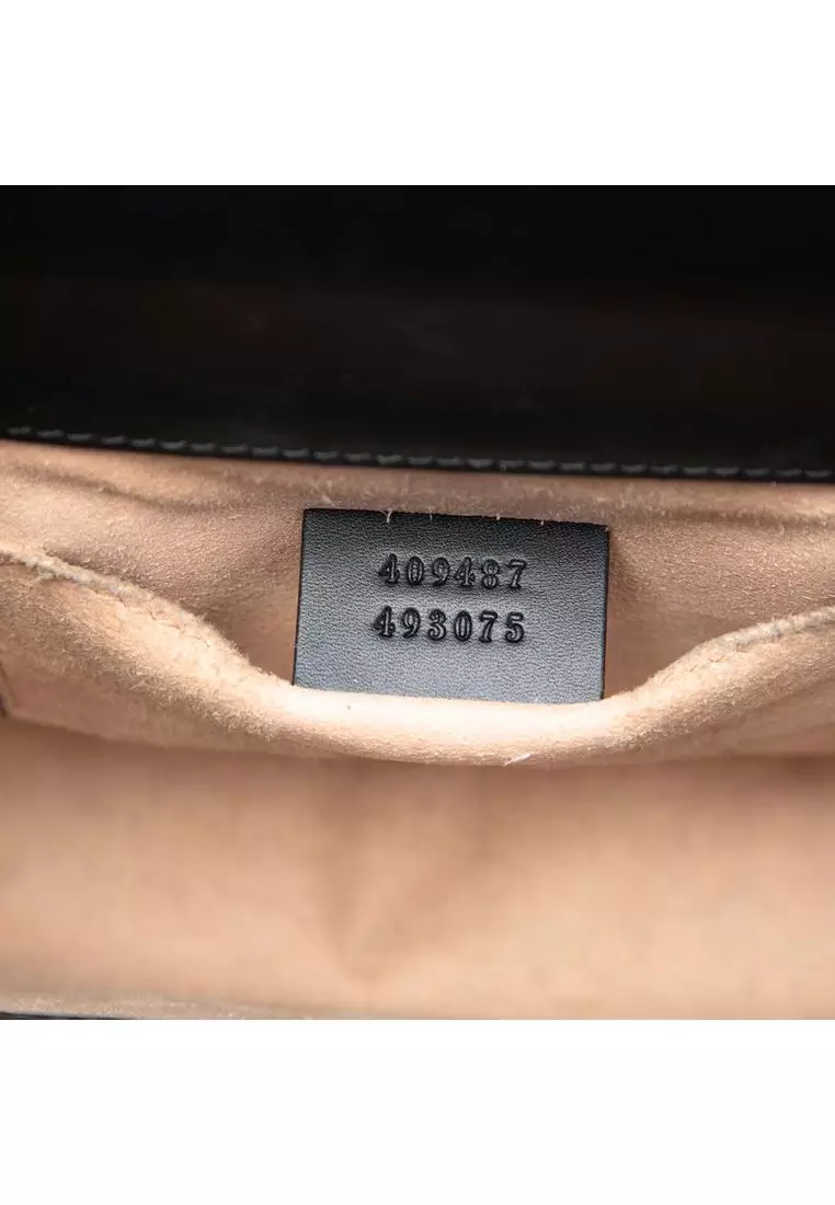Pre-Loved Gucci Small Guccissima Padlock Crossbody