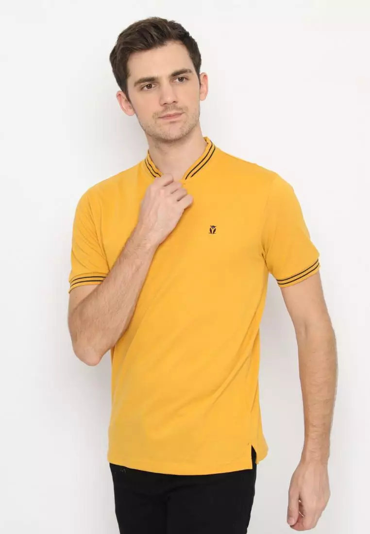 Matsuda Kaos Henley Pique Hino