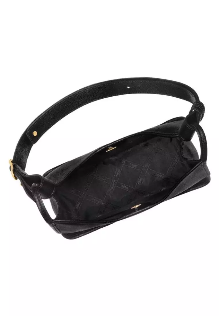 Longchamp Le Foulonne M Hobo Bag Black