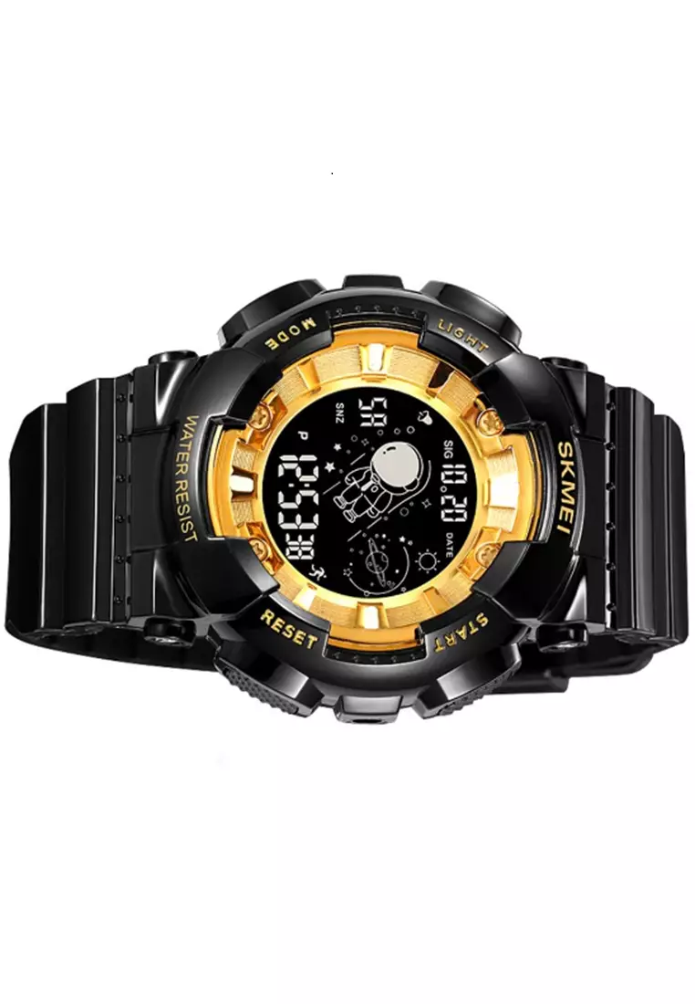 Jam Tangan Digital Pria Waterproof Many Function Strap Tali Material TPU DV53 ORIGINAL