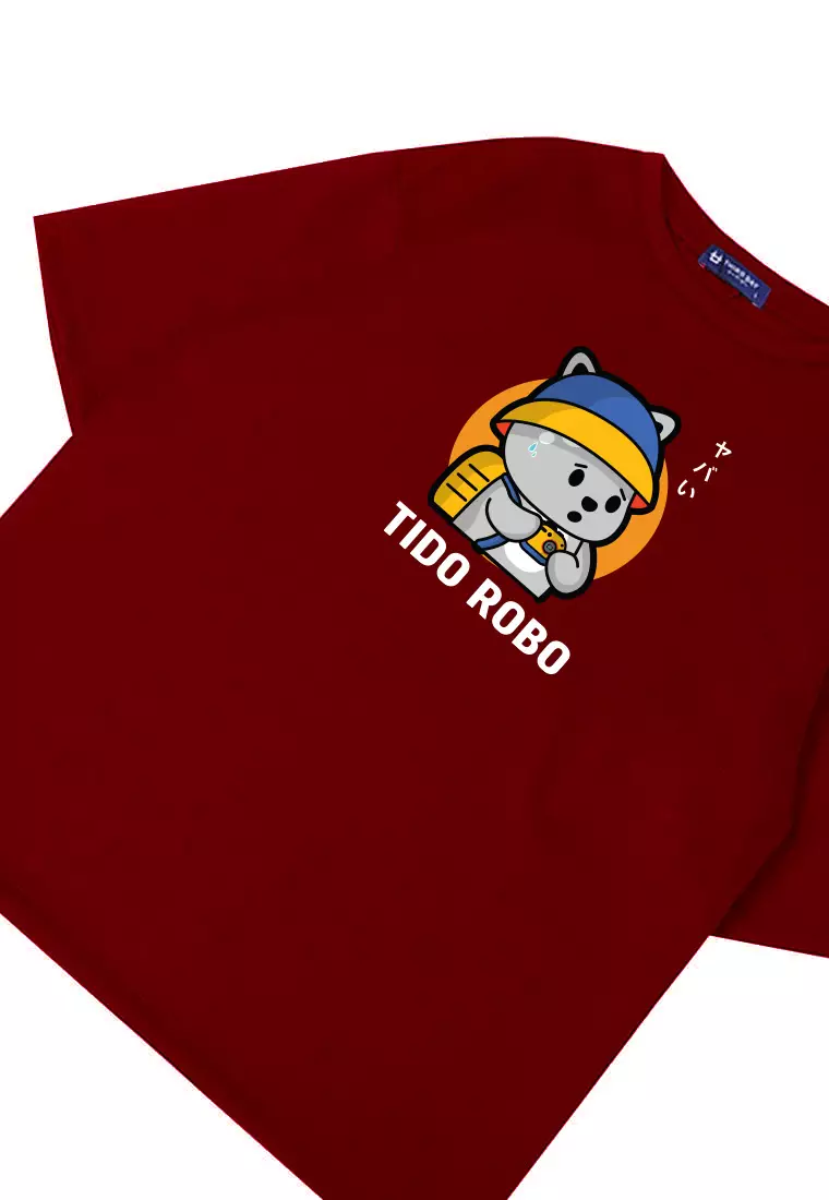 MTN16 kaos oversize scuba anime kartun karakter tido robo piknik abu