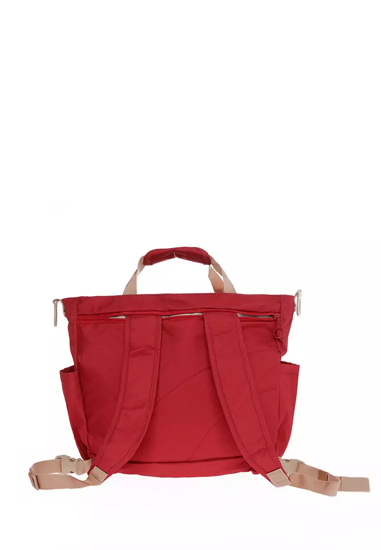 Okiedog Sumo Blooming Red 3in1 diaper bag -  tas bayi