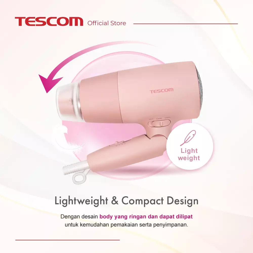 Tescom Ionic Care Hair Dryer / Pengering Rambut Mengandung Ion TD550ID