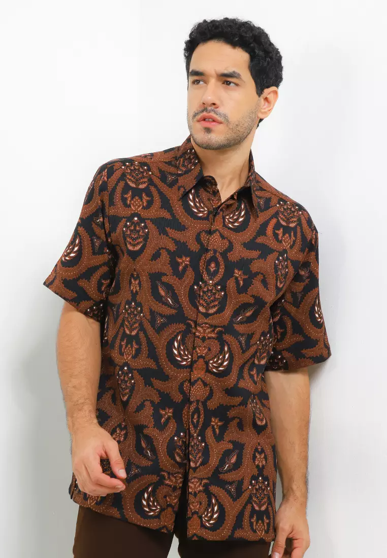 Kemeja Regular Fit Batik Pisang Bali 2