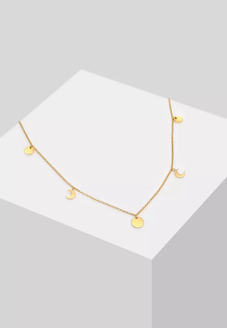 Half Moon Plates Necklace