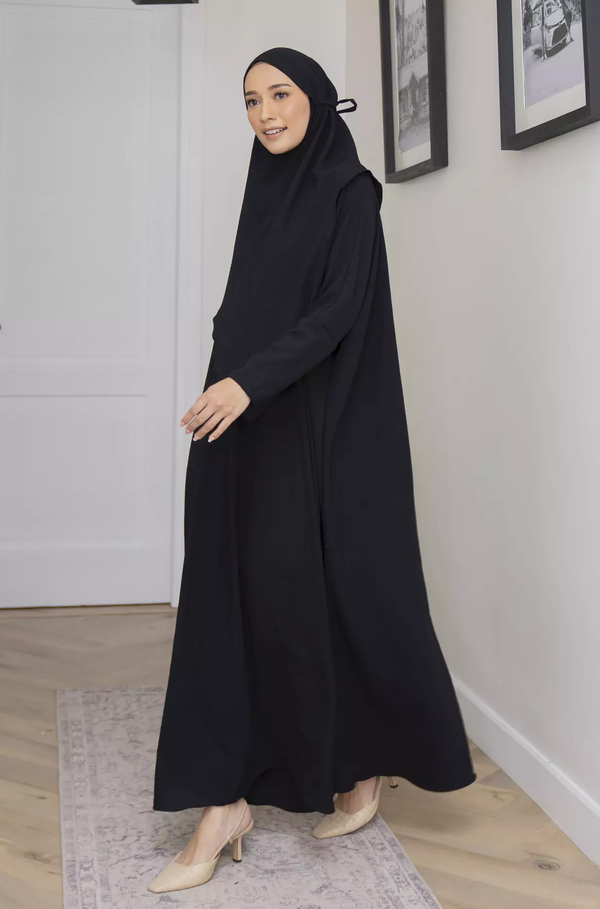 Hafsha Abaya Set Black