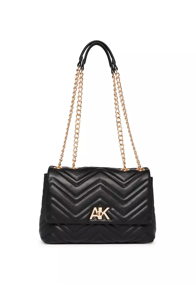Buy Anne Klein Quilted Convertible Flap Shoulder Bag With Turn Lock 2023  Online