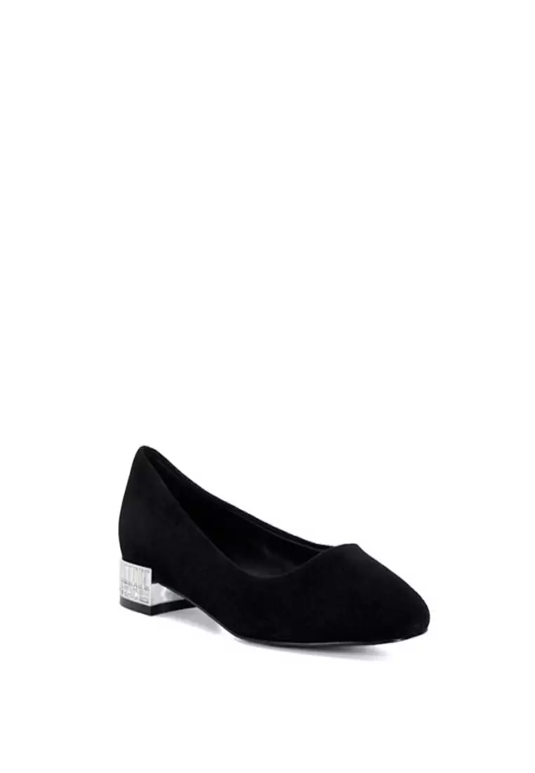 Ballerina Black Block Heel