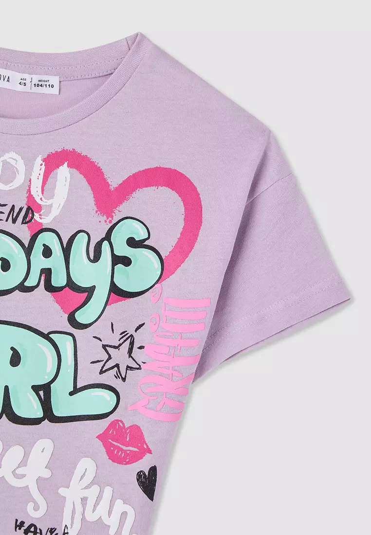 Graffiti-style print T-shirt for Girls