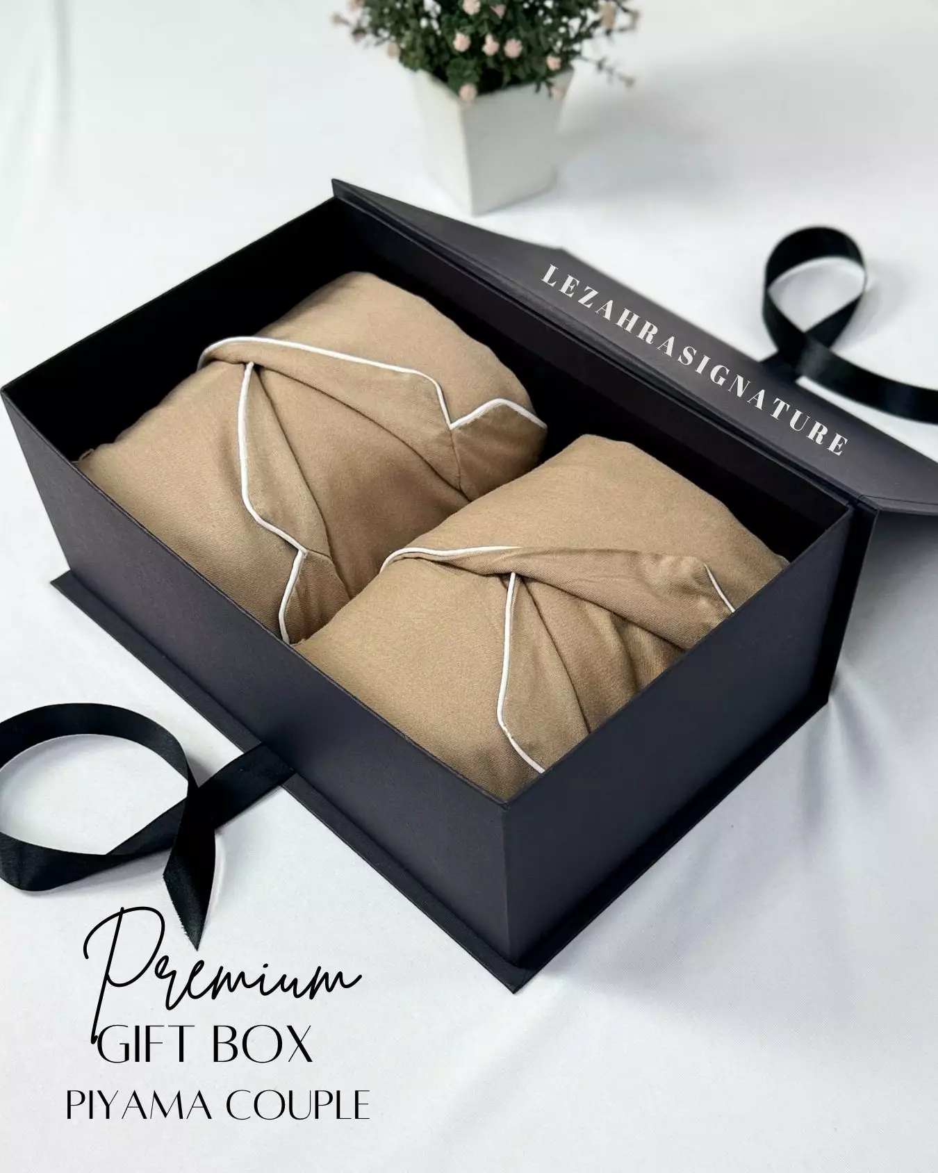 Piyama Couple BROWN Gift Box Series 