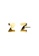 Bullion Gold 金色 BULLION GOLD Dainty Alphabet Letter Earring Gold Layered Steel Jewellery - Z DADDDAC985D8C7GS_1