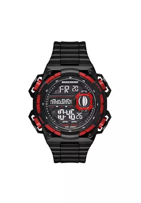 Skechers Men's Sturgess Black Polyurethane Digital Watch SKC-SR1170