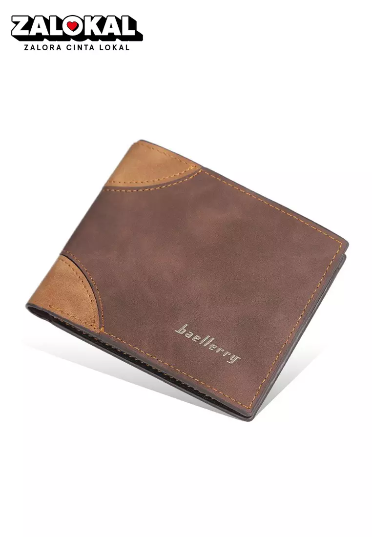 Dompet Pria Model Pendek Bahan Kulit PU Leather Premium ORIGINAL