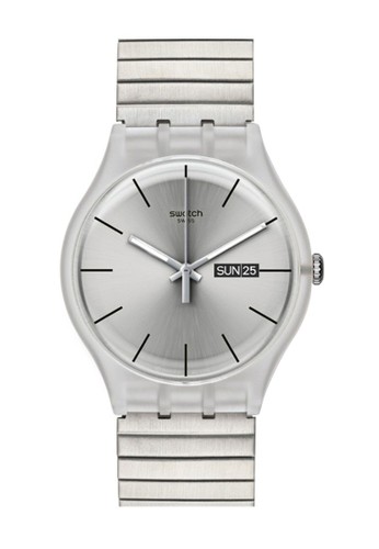 Swatch SWT SUOK 700A Resolution L Jam Tangan Pria - Silver