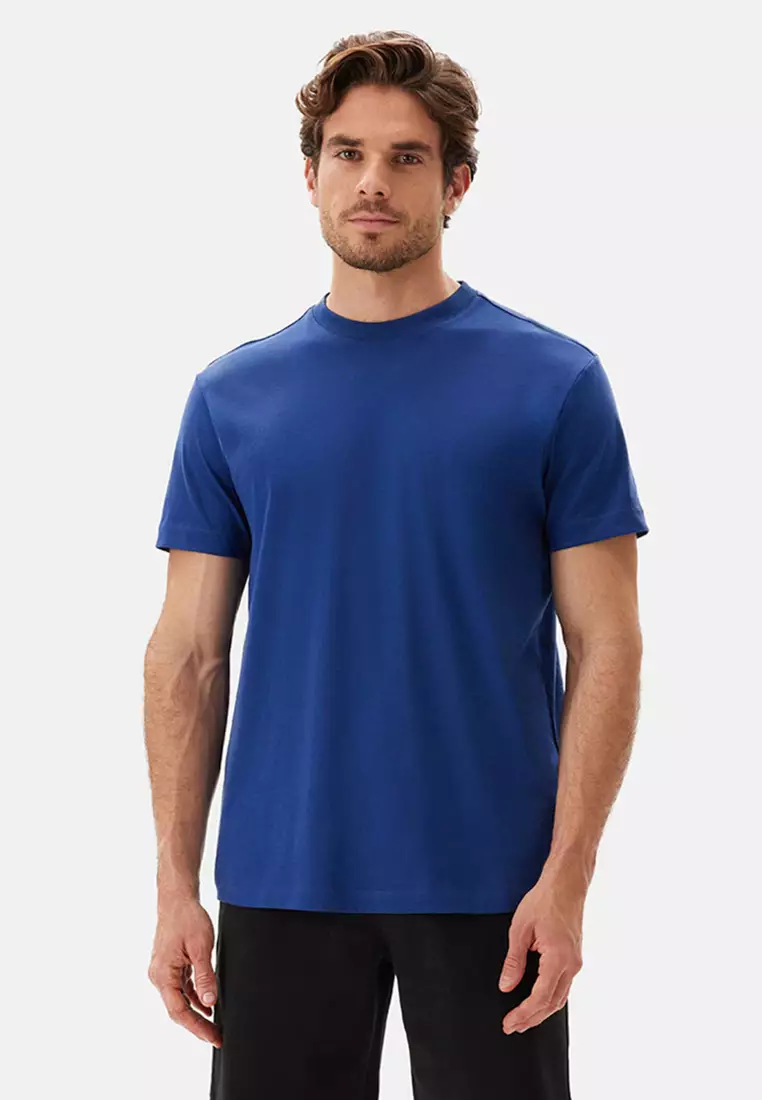 Buy DAGİ Navy T-Shirt, Crew Neck, Regular, Short Sleeve Loungewear