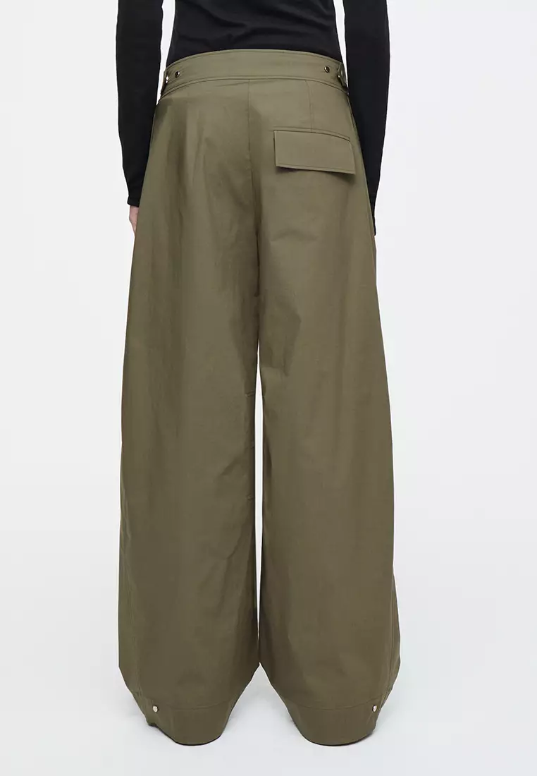 Barrel-Leg Utility Trousers