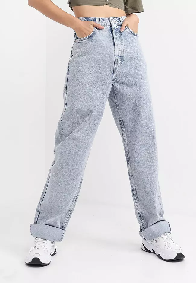 WS Topshop Oversized mom jeans