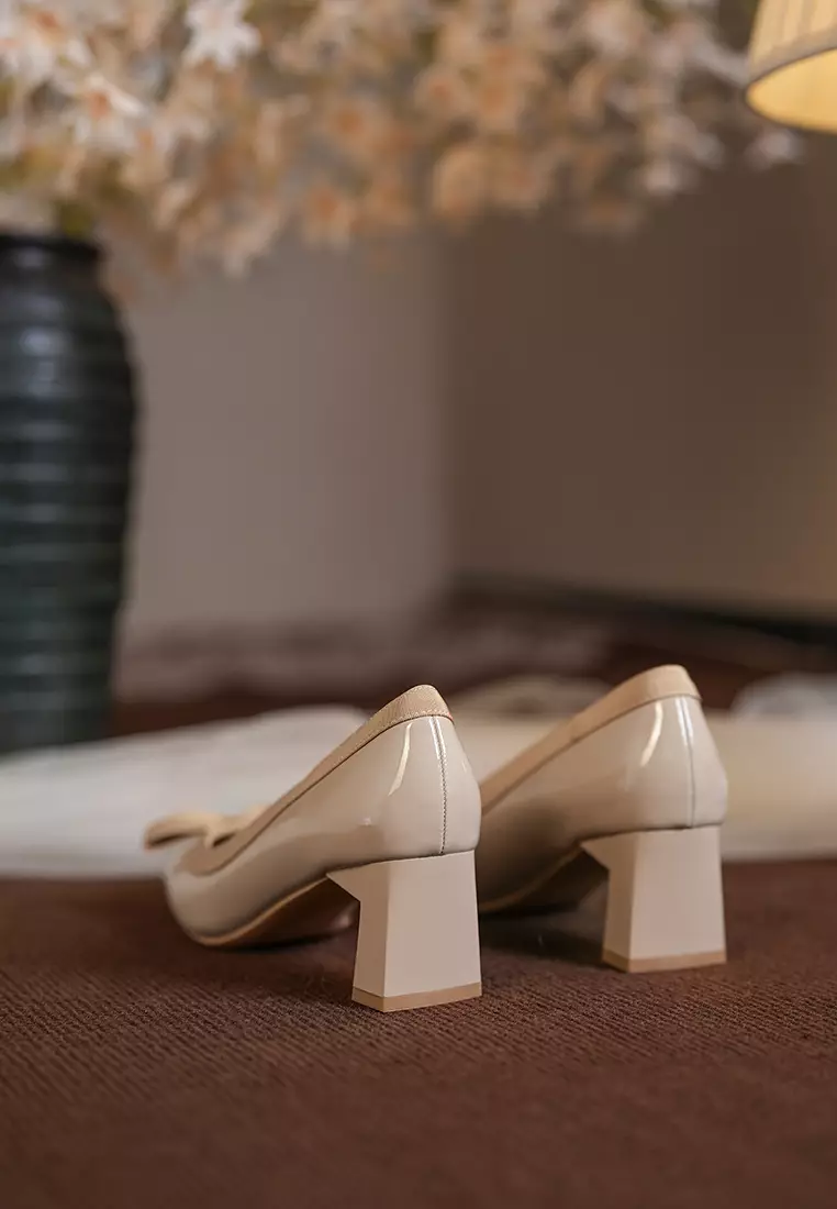 5CM 蝴蝶結漆皮高跟鞋 BY2355-9