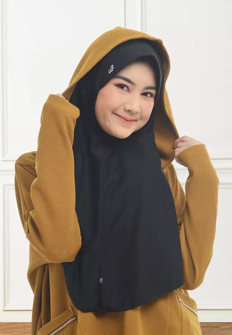 Rabbani - Kerudung Sekolah Instan Innova Lx -Black