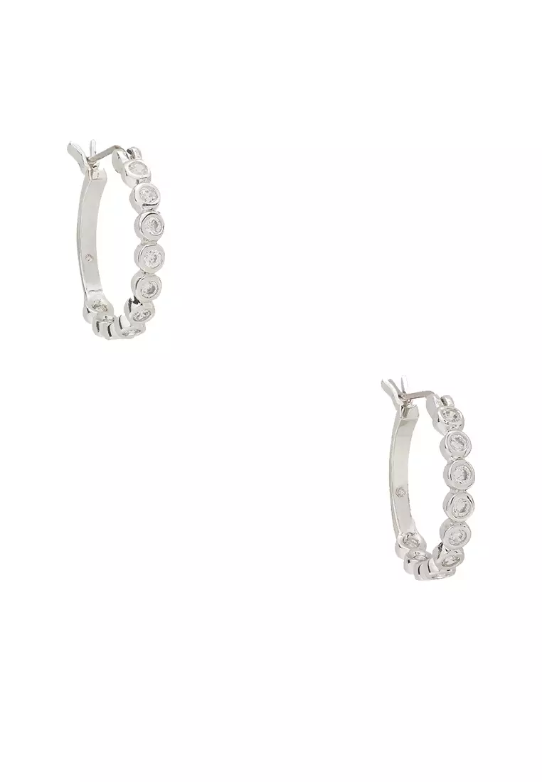 Full circle hot sale hoop earrings