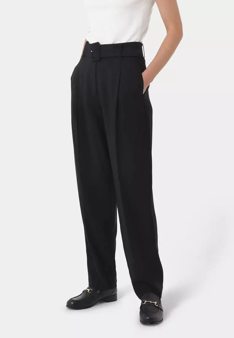 Hazel Belted Tapered Pant