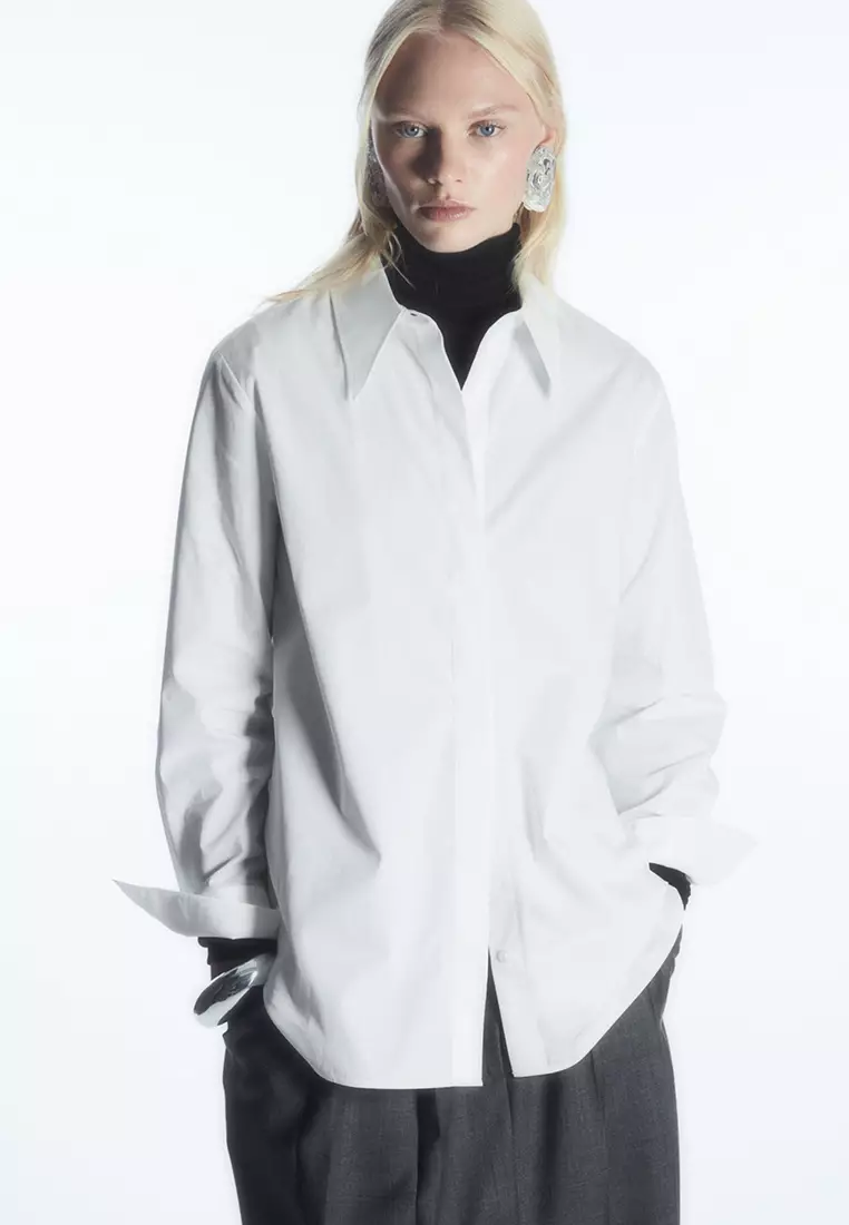 COS Relaxed Cotton-Poplin Shirt 2024, Buy COS Online