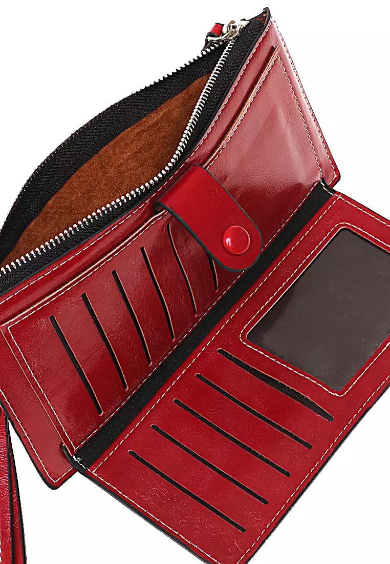 Long Wallet Dompet Panjang Pria Wanita Many Slot Material Kulit Leather ORIGINAL