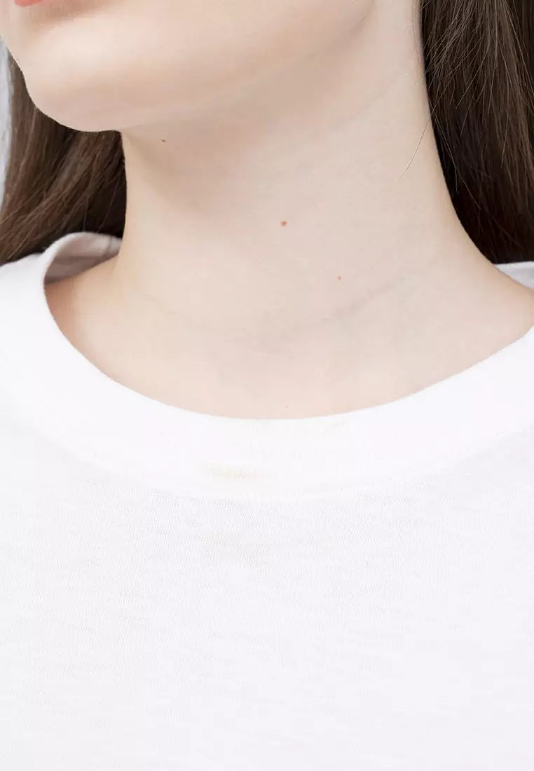 Houseofcuff T-shirt Kaos Polos Pendek Putih Wanita Tersedia Size S-4XL