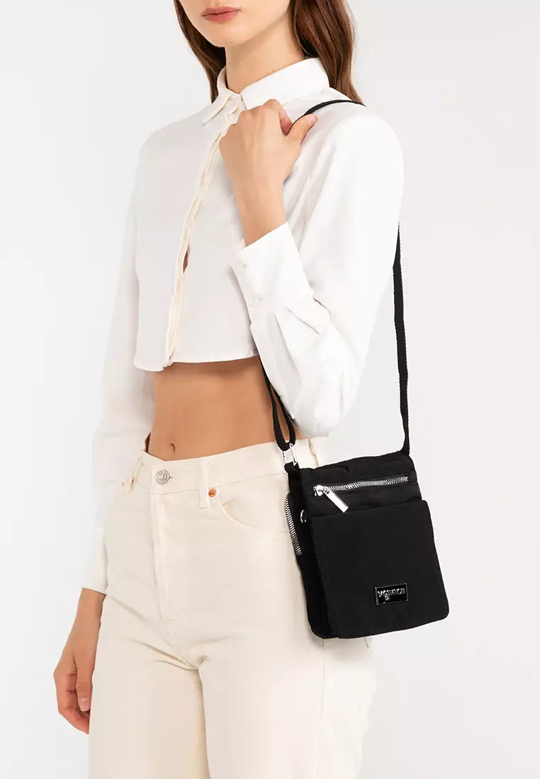 Metallic Series Crinkle Nylon Sling Pouch