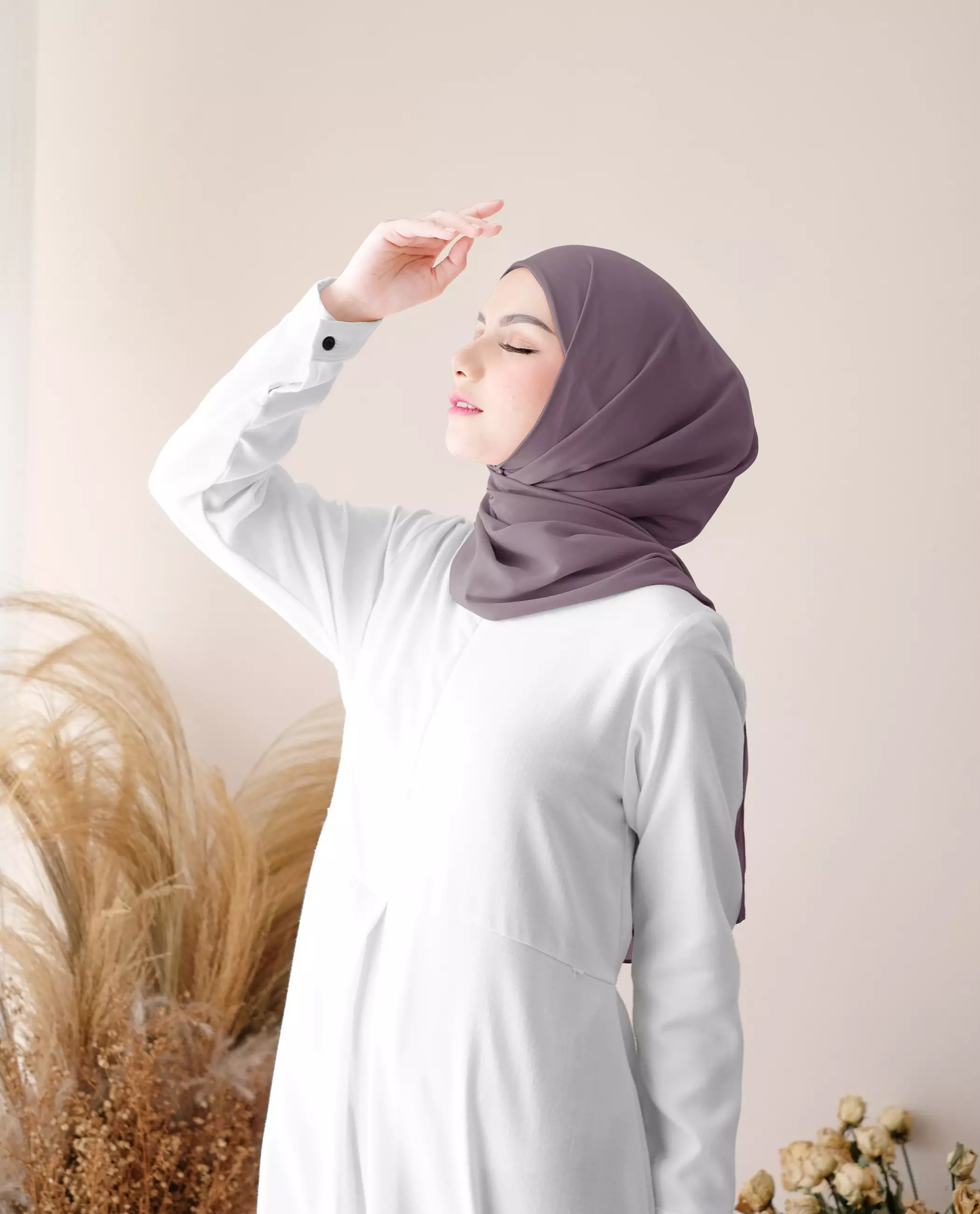 Pashmina Inner Instan 2in1 Ceruty Baby Doll - Gummy Berry